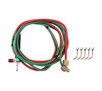 Amigocee Micro-Gas Torch Mini Gas Little Torch Welding Soldering Kit with 5 Tips Welding Soldering Flexible Hosed for Small Instruments, Tools, Toys, Component and Jewelry Repairing