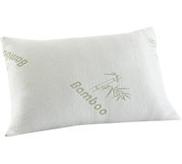 AmigoZone 1 Pack Super Soft Bounce Back Bamboo Pillow Neck & Shoulder support Hypoallergenic & Antibacterial Pillow - Hollow Fibre Filled - Pack of 1