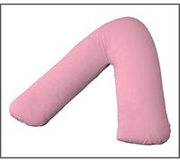 AmigoZone 2 Pack V Shaped Pillow Cases Covers, Pregnancy Maternity Orthopedic Support Nursing Pillow Cases V Pillows Cover (Pink)