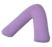 AmigoZone 2 Pack V Shaped Pillow Cases Covers, Pregnancy Maternity Orthopedic Support Nursing Pillow Cases V Pillows Cover (Lilac)