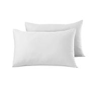 AmigoZone 2 Pack x Pillow Cases Brushed Microfiber Standard Size with Envelope Closure (2pcs pillowcases (50 x 75cm), White)