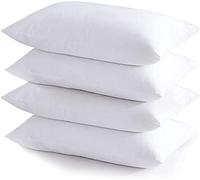 AmigoZone 4 Pack Pollycotton Hotel Quality Bed pillows, Non allergenic Super Support Side sleeper, Premium Quality Bounce Back Pillow Pack of 4
