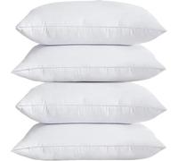 AmigoZone 6 Pack Hollow Fibre Bed pillows 50x75cm, Non allergenic Soft pillows for Sleeping, Bounce Back Support Hollow Fibre Filled Pillows - Pack of 6