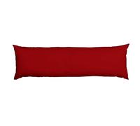 AmigoZone Bolster Body Pillow - Hollowfiber Filled, Long, Maternity Support, Side Sleeper - Free Pillow Case (Red, 48" Super Single 4FT)