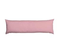 AmigoZone Bolster Pillow (Small Single 4FT)- Hollowfiber Filled Body Pillow, Long Pillow for Maternity Support, Side Sleeper With Free Pillow Case (Pink, Super Single 4FT (48"))