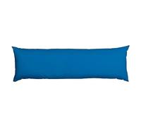 AmigoZone Bolster Pillow (Small Single 4FT)- Hollowfiber Filled Body Pillow, Long Pillow for Maternity Support, Side Sleeper With Free Pillow Case (Mid Blue, Super Single 4FT (48"))