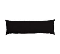 AmigoZone Bolster Pillow (Small Single 4FT)- Hollowfiber Filled Body Pillow, Long Pillow for Maternity Support, Side Sleeper With Free Pillow Case (Black, Super Single 4FT (48"))