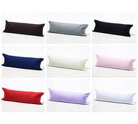 AmigoZone Bolster Pillowcases - Pregnancy Maternity Orthopaedic Support Pillowcase (Super Single 4FT (48"), Latte)