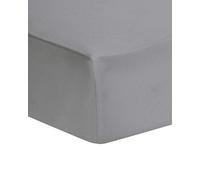 AmigoZone Extra Deep 16" (40cm) Fitted Bed Sheets - Non Iron Percale Quality For Thick MATTRESS (Pillow Pair Cases Only, Silver)