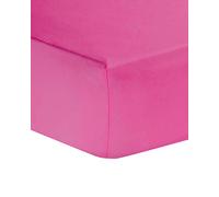 AmigoZone Extra Deep 16" (40cm) Fitted Bed Sheets - Non Iron Percale Quality For Thick MATTRESS - Single, Double, King & Super King (Double, Fuscia)