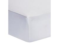 AmigoZone Extra Deep 16" (40cm) Fitted Bed Sheets - Non Iron Percale Quality For Thick MATTRESS - Single, Double, King & Super King (Double, White)