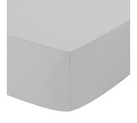 AmigoZone Extra Deep 16" (40cm) Fitted Bed Sheets - Non Iron Percale Quality For Thick MATTRESS - Single, Double, King & Super King (Super king, Silver)