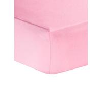 AmigoZone Extra Deep 16" (40cm) Fitted Bed Sheets - Non Iron Percale Quality For Thick MATTRESS - Single, Double, King & Super King (Double, Pink)