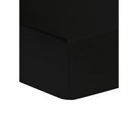 AmigoZone Extra Deep 16" (40cm) Fitted Bed Sheets - Non Iron Percale Quality For Thick MATTRESS - Single, Double, King & Super King (King, Black)