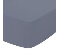 AmigoZone Extra Deep 16" (40cm) Fitted Bed Sheets - Non Iron Percale Quality For Thick MATTRESS - Single, Double, King & Super King (Single, Gray)