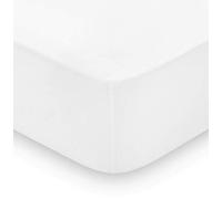 AmigoZone Extra Deep 16" (40cm) Fitted Bed Sheets - Non Iron Percale Quality For Thick MATTRESS - Single, Double, King, Super King, 4FT Small Double (Pillow Pair, White)