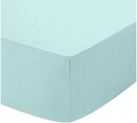 AmigoZone Extra Deep 16" (40cm) Fitted Bed Sheets - Non Iron Percale Quality For Thick MATTRESS - Single, Double, King & Super King (Super king, Aqua)