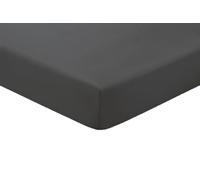 Amigozone Extra Deep 16"(40cm) Non Iron Percale Pollycotton Fitted Sheets (Double, Dark Grey)