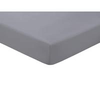 Amigozone Extra Deep 16"(40cm) Non Iron Percale Pollycotton Fitted Sheets (Double, Grey)