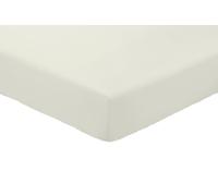 Amigozone Extra Deep 16"(40cm) Non Iron Percale Pollycotton Fitted Sheets (Single, Cream)