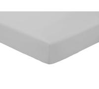 Amigozone Extra Deep 16"(40cm) Non Iron Percale Pollycotton Fitted Sheets (Single, Silver)