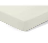 Amigozone Extra Deep 16"(40cm) Non Iron Percale Pollycotton Fitted Sheets (Super King, Cream)