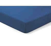 Amigozone Extra Deep 16"(40cm) Non Iron Percale Pollycotton Fitted Sheets (Super King, Mid Blue)