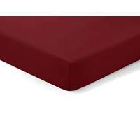 Amigozone Extra Deep 16"(40cm) Non Iron Percale Pollycotton Fitted Sheets (Super King, Wine)