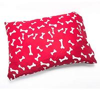 AmigoZone Large and Extra Large Pet Dog Bed Zipped Removable & Washable Complete Bed Or Cover Only (Large Cover Only, Red Bone)