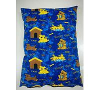 AmigoZone Large and Extra Large Pet Dog Bed Zipped Removable & Washable Complete Bed Or Cover Only (Large Cover Only, Shake A Paw Blue)