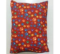 AmigoZone Large and Extra Large Pet Dog Bed Zipped Removable & Washable Complete Bed Or Cover Only (Large Cover + Cushion, Multi Color Red)