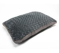 AmigoZone Large & Extra Large Fur Dog Bed Cushion Washable Zipped Mattress (Large, Spiral Gray)