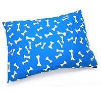 AmigoZone Large Pet Dog Bed Zipped Removable & Washable Cushion Complete Bed (Large Cover Only, Blue Bone)