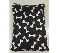 AmigoZone Large Pet Dog Bed Zipped Removable & Washable Cushion Cover Only (Brown Bone)