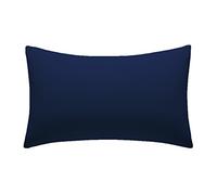 AmigoZone New 2 x Pillow Cases Housewife Plain Cover Polycotton Bedroom Pair Pack (Navy)