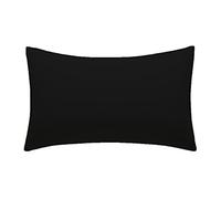 AmigoZone New 4 Pack Pillowcases Housewife Plain Cover Polycotton Percale Bedroom Pillowcases (Black, Housewife Pillow Cases 4 Pack)