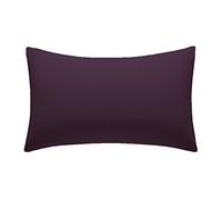 AmigoZone New 4 Pack Pillowcases Housewife Plain Cover Polycotton Percale Bedroom Pillowcases (Plum, Housewife Pillow Cases 4 Pack)