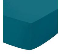 AmigoZone Non Iron Percal Quality Plain Fitted Sheet Or Pillow Pair Cases (Pillow Pair, Teal)