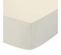 AmigoZone Non Iron Percale Fitted Sheet Single Bed Pack of 1, 2, 4 (Cream, Single Pack of 4)