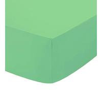 AmigoZone Non Iron Pollycotton Percal Quality Plain Fitted Sheet Or Pillow Cases (Super King, Mint Green)