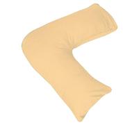 AmigoZone Orthopaedic-Luxury V Shaped Pillow Nursing, Pregnency, Back Support With Free Pillow Case (Latte/Beige)