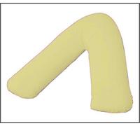 AmigoZone Orthopaedic-Luxury V Shaped Pillow Nursing, Pregnency, Back Support With Free Pillow Case (Lemon)