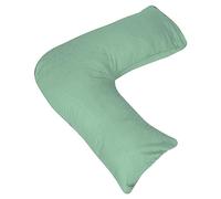 AmigoZone Orthopaedic-Luxury V Shaped Pillow Nursing, Pregnency, Back Support With Free Pillow Case (Mint)