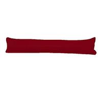 AmigoZone Plain Fabric Draught Excluder Decorative Door or Window Draft Guard, Energy Saver (Set of 4, Red)