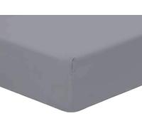 AmigoZone Pollycotton 180 TC Non Iron 25cm Fitted Bed Sheet (Super King, Gray)