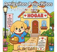 Amiguitos Peluchitos: Lugares en la ciudad libro de colorear