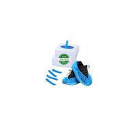 AMIGUO 200Pcs(100 Pairs) Non-Woven Shoe Covers Disposable for Indoors, Breathable | Durable | Boot Covers Non Slip, Fits Up to Size 12 UK Men (Blue)