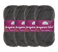 Amigurumi Select 100% Acrylic Craft Yarn Skeins Crochet and Knitting Projects - Acrylic Fingering Weight - Edelweiss - 4 Skeins