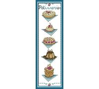 Amiiba Stamped Cross Stitch Kits, Pastry Illustration DIY 11CT 8.2x25.5 inch (Cake)