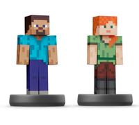 Nintendo Switch Amiibo Character 2 Pack Minecraft Steve & Alex Super Smash Bros. Collection